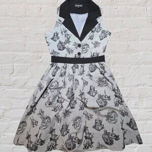 Sourpuss Dress Size Small Grey Kathulu Monsters